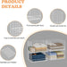 4-Tier Stackable Closet Organizers and Storage Basket, Foldable Closet Shelf Organizer System, Space-Saving Clothes Stor
