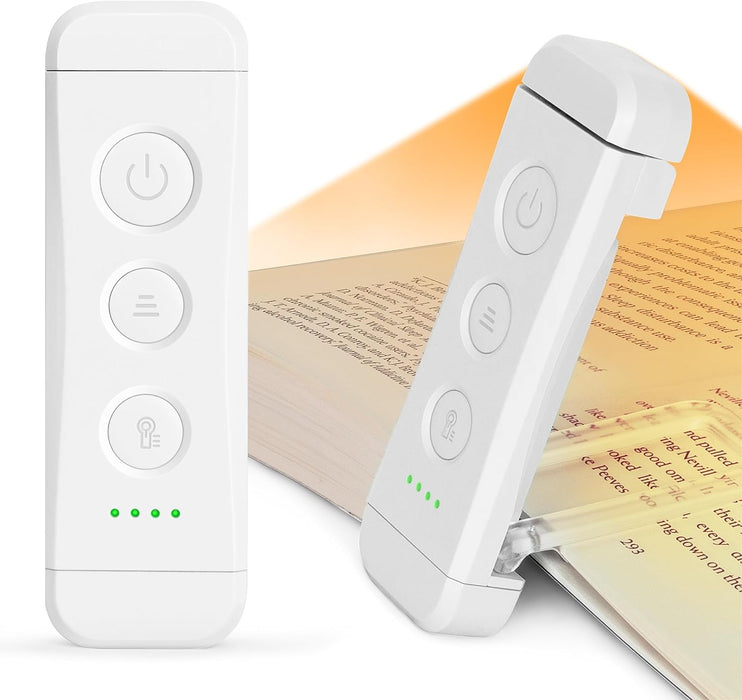USB Rechargeable Book Light, Portable Clip-on LED Reading Light