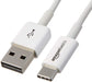USB-C to USB-A 2.0 Fast Charger Cable, 480Mbps Speed, USB-IF Certified, for Apple iPhone 16/15, iPad, Samsung Galaxy, Tablets, Laptops, 6ft, White