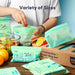 100% Compostable Food Storage Bags Set, Resealable Bags Plant-Based Freezer Bag for Food, ASTM D6400, US BPI & EU OK Compost Certified