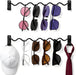 2 Pack Sunglass Holder for Wall, Metal Wall Mounted Sunglasses Organizer