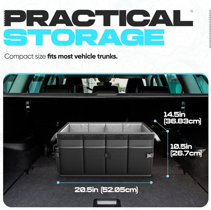 Trunk Organizer - Foldable Car Organizer & Storage for SUVs & Trucks