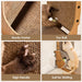 Cardboard Cat Scratcher for Indoor Cats, 26.8 Inch, Brown