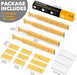 Bamboo Drawer Dividers with Inserts and Labels, Kitchen Adjustable Drawer Organizers, Expandable Organization for Home, 