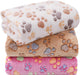 Dog Blankets 3-Pack, Super Soft Fluffy Fleece Pet Throw Warm