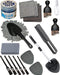18Pcs Professional Car Interior Detailing Kit All-in-One Cleaning Tools for Windows, Dashboard, Vents, Windshield Cleane