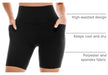 2 Pack Womens Biker Shorts with Pockets 6"
