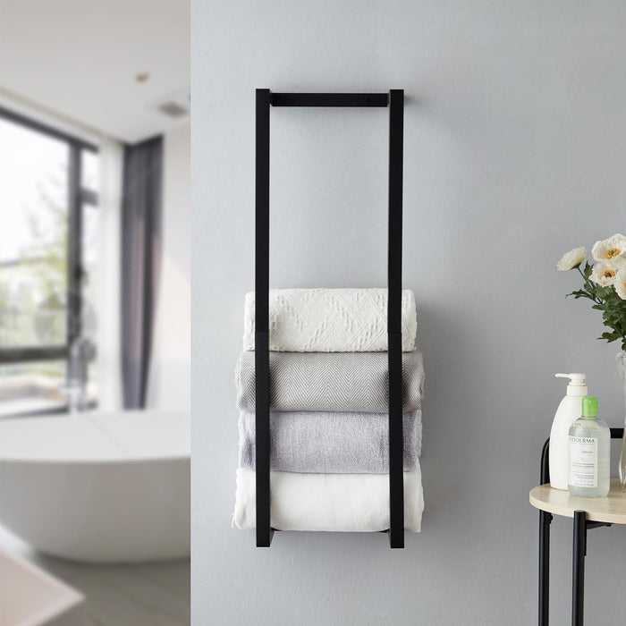 Towel Rack for Rolled Towels, Towel Rack for Bathroom,Wall Mounted Metal Bathroom Organizer, Bath Towel Holder Wall for 