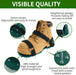 Lawn Aerator Shoes for Grass, Lawn Aerator as Grass Aeration Spiked Sandals with Durable Spikes and Adjustable Straps for Lawn and Garden Patio Grass.