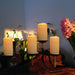 2PACK Outdoor Plastic flameless Candles with Remote Control and Timer