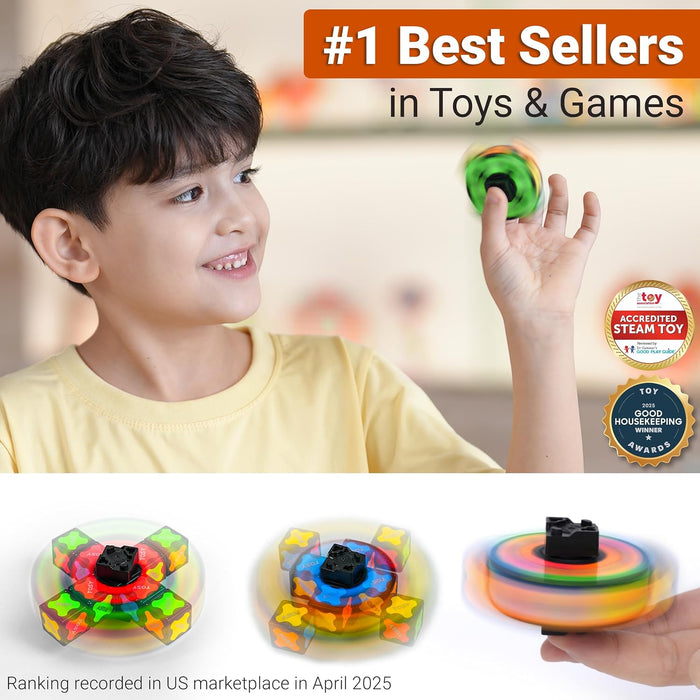 Magnet Fidget Spinner Mini - 8 Blocks, 3 in 1 Toy: Transformable Fidget Spinner, Infinity Cube, 2x2 Puzzle Cube, Easter 