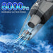 Car Cleaning Kit, Car Vacuum Kit, Gray Car Interior Detailing Kit with 8000PA High Power Vacuum, Including 7Pcs Detailin
