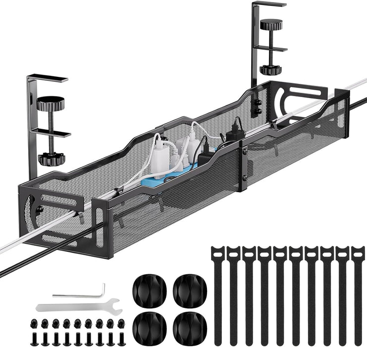 Cable Management, 25'' Cable Management Under Desk, Cable Tray