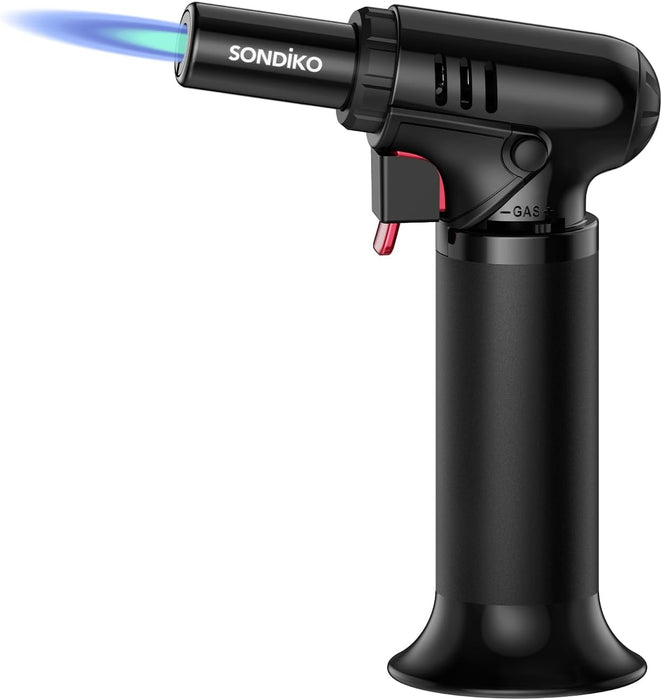 Butane Torch, Refillable Soldering Torch with Visible Fuel Window