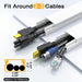 Cord Hider, 157in Wire Covers for Cords on Wall, Premium Cable Hider Cord Covers for Wires, Cable Management Wire Hiders
