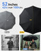 Windproof Travel Umbrella for Rain, Withstand 85MPH Winds, 52 Inch Automatic Reverse Fold Umbrellas Easy Auto Open Close
