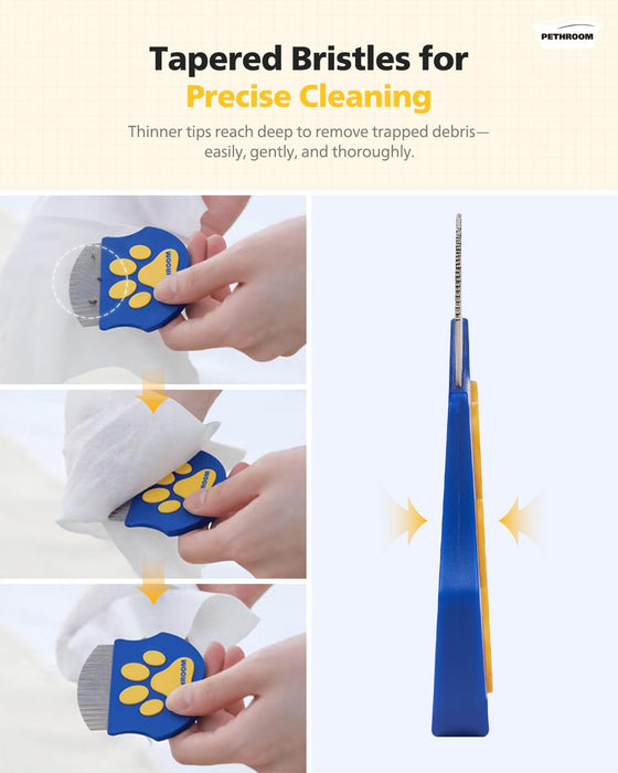 Professional Eye Comb for Pets, Stainless Steel Tear Stain Remover