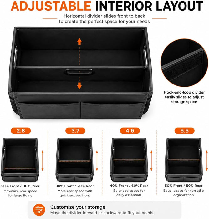 Car Storage Organizer, Reinforced Dividable Car Backseat Organizers
