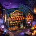 3D Puzzles for Adults,Halloween Magic Store Model Miniature House Kit,3D Paper Puzzle Open-Style Build for Adults Room Home Decor DIY Building House,Halloween Birthday Fun Gifts for Family and Friends
