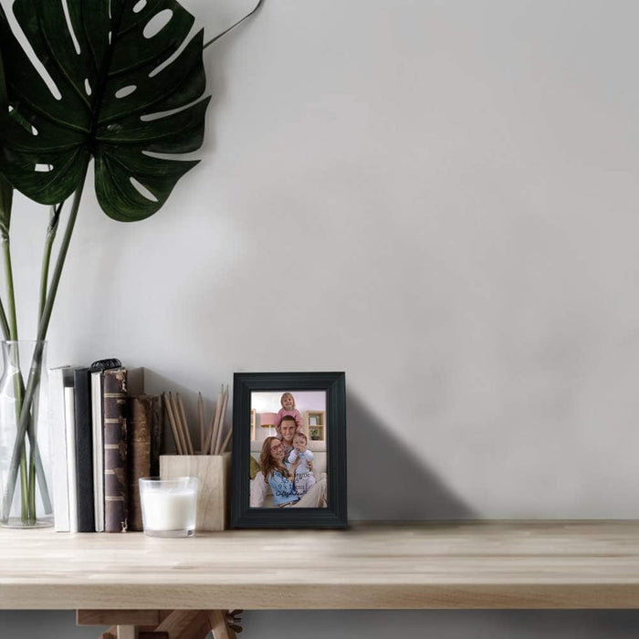 12-Pack 3.5 × 5 in Black Picture Frames
