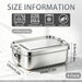 4Pcs Stainless Steel Bento Lunch Box, Metal Food Containers, 1400ml