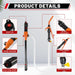 Fuel Transfer Pump Battery Powered - Portable Gas Pump With Nozzle - Orange