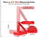 3.8＂Mini 3D Multi-Angle Measuring Square Ruler, WT102A High Precision Hole Scribing Woodworking Tools, 0-90° Aluminum Al