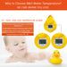 Baby Bath Thermometer, Safety Water Temperature Monitor, Classic Duck