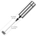 Milk Frother Handheld Battery Operated, Coffee Frother for Milk Foaming, Latte/Cappuccino Frother Mini Frappe Mixer for Drink, Hot Chocolate, Stainless Steel Silver