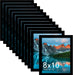 8x10 Picture Frame Set of 12, Modern Gallery Wall Frames, Black
