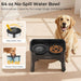 Mess Proof Elevated Dog Bowls 4 Height Adjustable Raised Stand