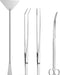 4Pcs Aquascaping Tools, Aquascape Kit, Long and Strong Aquarium Tweezers, Scissors, Algae Scraper, Aquarium Plant Tools,