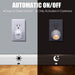 Plug-in LED Night Light Dusk to Dawn Sensor Warm White 4 Pack