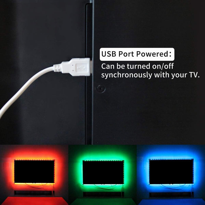 TV Backlight, Music Sync Bluetooth LED TV Lights for 55-65"