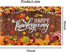 Happy Thanksgiving Backdrop Sign Autumn Maple Leaves Pumpkin Turkey Photography Background for Thanksgiving Day Party Decoration Fall Decorations