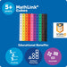 MathLink Cubes - Set of 100 Cubes, Ages 5+ Kindergarten, STEM Activities, Math Manipulatives, Homeschool Supplies, Teach