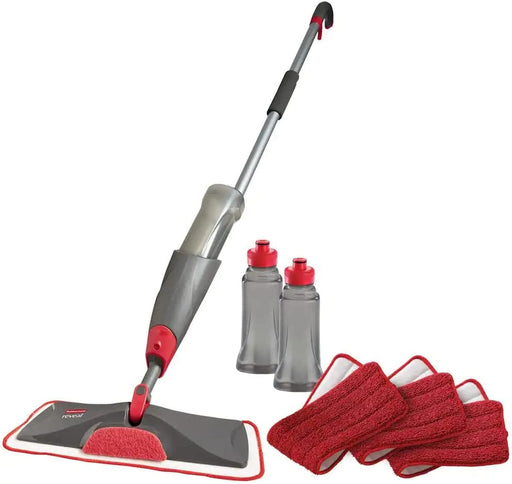 Reveal Spray Microfiber Floor Cleaning Kit for Laminate & Hardwood Floors, Spray Mop with Reusable Washable Pads, Commer