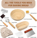 Sourdough Proofing Basket Gift Set, 9" Round and 10" Oval Banneton Bread Baking Supplies, Sourdough Baskets with Bread Lame, Danish Whish, Bowl Scraper, Sourdough Scraper, and Linen Liner