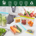 24 Pack Reusable Food Storage Bags Dishwasher Microwave Safe
