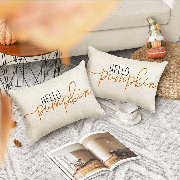 Fall Pillow Covers 12x20 Pumpkin Decor Fall Decorations for Home