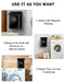 Magnetic Lint Bin for Laundry Room Organization and Storage with Brush, Wall-Mounted Laundry Dryer Lint Bin for Laundry 