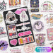 150 PCS Romance Book Stickers for Kindle, Holographic Bookish Sticker Pack Reading Glitter Vinyl Decals for Laptop Ebook Readers Water Bottles Journal Scrapbook Waterproof