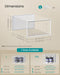 Shoe Boxes, Clear Plastic Sneaker Box, Pack of 12