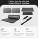 7-Piece Yoga Set with 71x24x0.5 Inches Extra Thick Mat and Carrying Sling – Includes 2 Blocks, Stretch Strap, 2 Towels, and Knee Pad for Home, Studio, and Gym Workouts