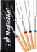 Smores Sticks for Fire Pit Long - Marshmallow Roasting Sticks Smores Kit - Smore Skewers Hot Dog Fork Campfire Cooking E