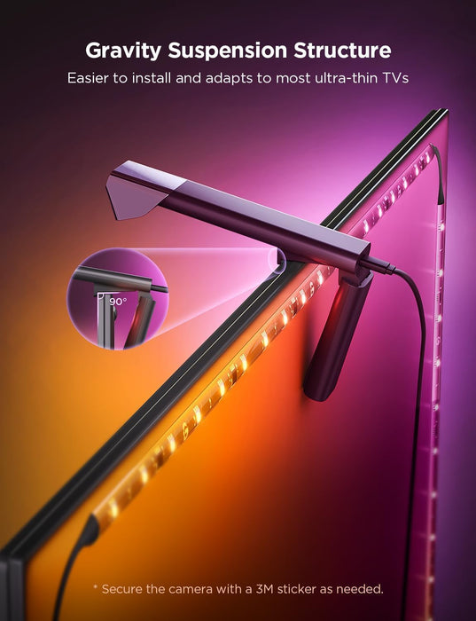 Govee TV Backlight 3 Lite, 7.8ft LED Strip Lights Sync with 40-50 Inch TVs