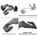 2 Pack Car Headrest Hooks, Microfiber Leather & Alloy Purse Hook Holds 45lb
