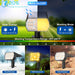 Solar Lights Outdoor Waterproof - 6 Pack (Warm White)