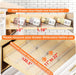 Clear Spice Drawer Organizer, 4 Tier- 2 Set (8 Packs)