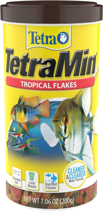 Min Tropical Flakes Fish Food, 7.06 oz